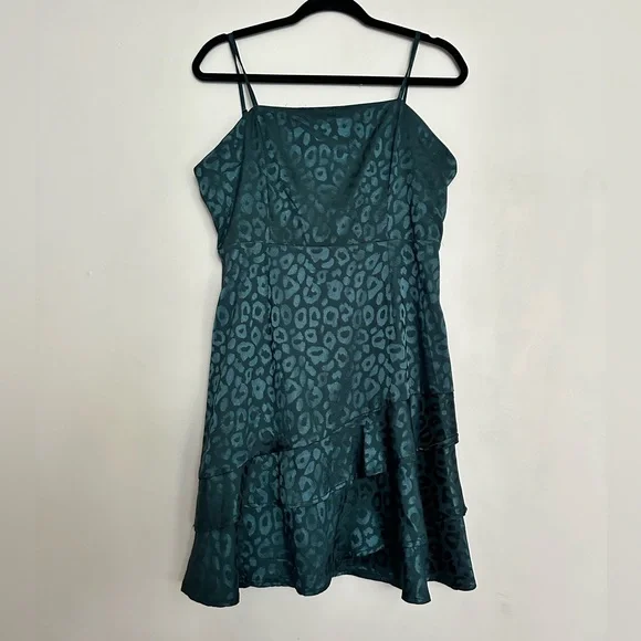 Altar'd State | Dresses | Altard State Green Leopard Print Dress | Poshmark